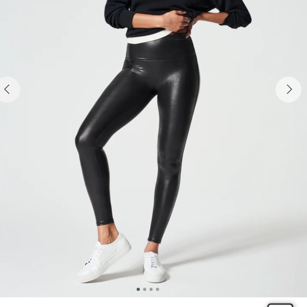 SPANX Faux Leather Leggings